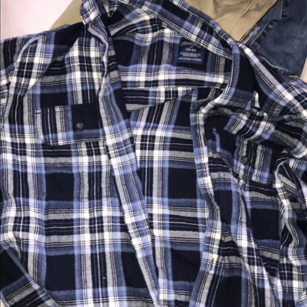 plaid blue flannel